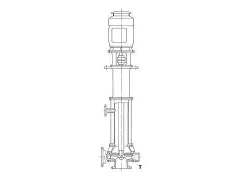 Bungartz type T submerged pump for media with solids