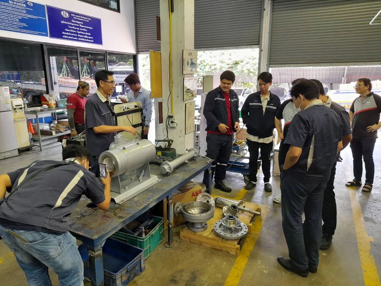 Canned motor pump performance test at Plant Equipment