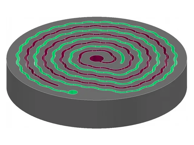Graphite disc with spiral wavy groove, GAB Neumann