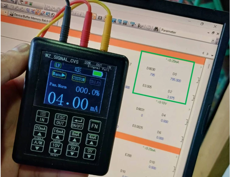 กระแสไฟฟ้าที่ 4mA — การใช้งาน Analog Input และ Analog Output ใน PLC