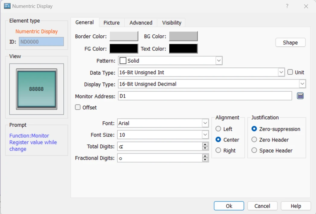 เลือก Address ที่ใช้งาน — การใช้งาน HMI ร่วมกับ PLC เบื้องต้น