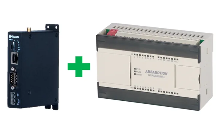 IoT gateway connected to a PLC