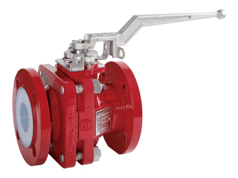 Richter BVA PFA-lined standard ASME ball valve