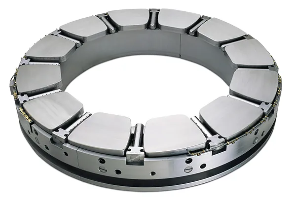 Waukesha tilt pad thrust bearing with Directed Lubrication